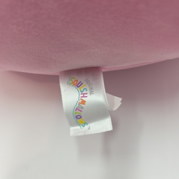 Squishmallows Pink Plush Pillow with Colorful Tag - Picture 2 of 3